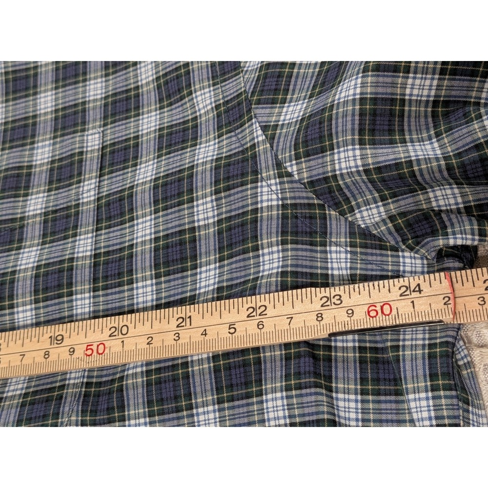 LL Bean Men's Plaid Button Down Shirt Wrinkle Resistant Long Sleeve Size L - Picture 5 of 8